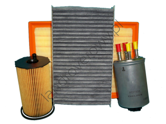Zestaw filtrów DISCOVERY 3 2.7 V6 Diesel DO 2006 ROKU WJN500025 LR007311 1311289 PHE000112 JKR500020 JKR500010 LR023977