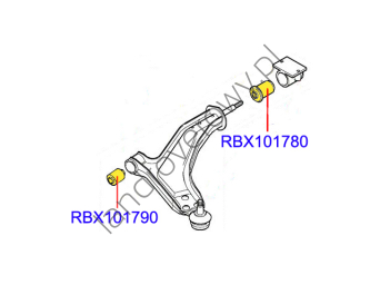 Tuleje tuleja wahacza przedniego FREELANDER 1997-2006 RBX101780 RBX101790